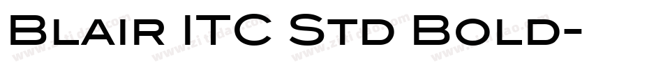 Blair ITC Std Bold字体转换